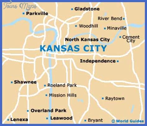 Kansas City Map Tourist Attractions - ToursMaps.com