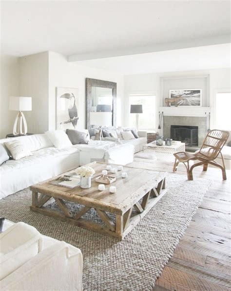 33 intérieurs campagne chic juste sublimes ! | Apartment living room, Beachy living room, Rustic ...