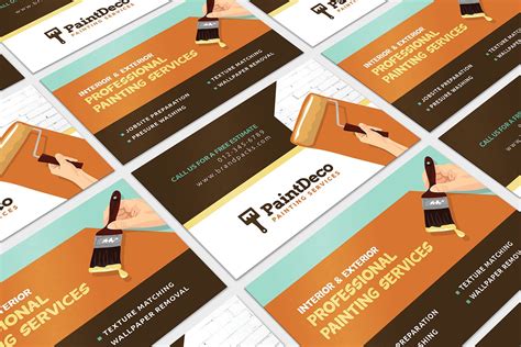 Painter & Decorator Business Card Template in PSD, Ai & Vector - BrandPacks