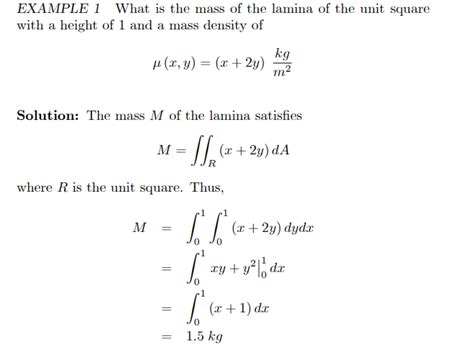 [Solved] give examples and uses of double integral applications? for ...