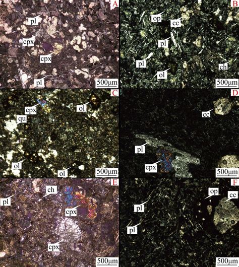 Microphotographs showing mineralogy of the volcanogenic rocks related... | Download Scientific ...