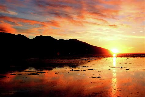 Turnagain Arm Sunset South of Anchorage Alaska Photograph by Bay's ...