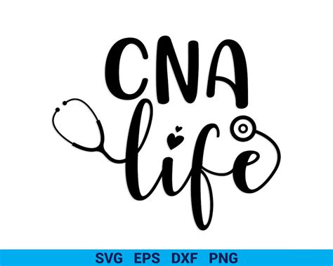 CNA Nurse Life Svg Nursing Svg Nurse Quote Svg Stethoscope | Etsy