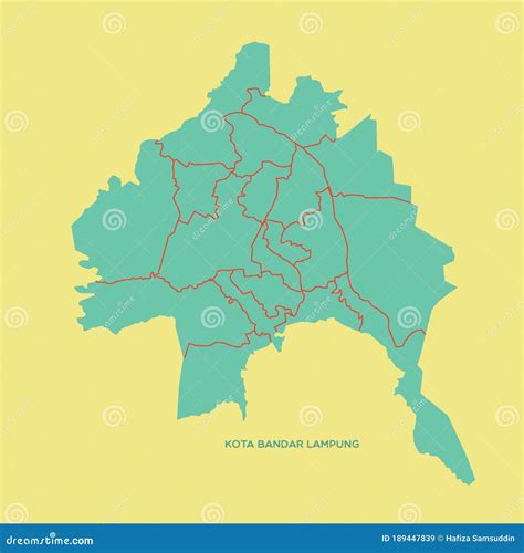 Lampung Map Vector | CartoonDealer.com #131290334