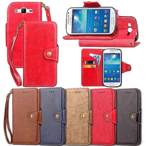 Case For Samsung Galaxy S3 i9300 SIII Luxury Leather Silicon Flip Wallet Phone Bag Cover For ...