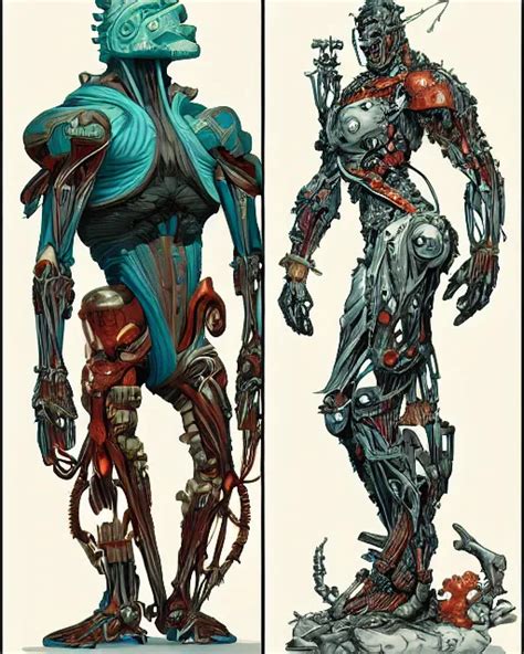 pixel art of human muscular anatomy and cyborg hybrid | Stable ...