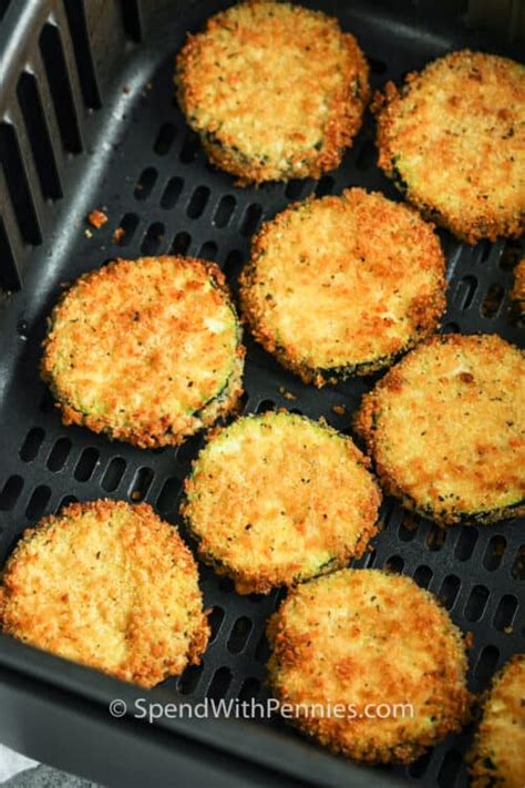 Air Fryer Zucchini Chips (Breaded with Panko) - Spend With Pennies