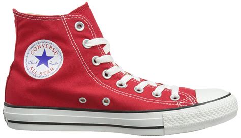 Converse Womens ctas hi Hight Top Lace Up Fashion Sneakers, Red, Size ...