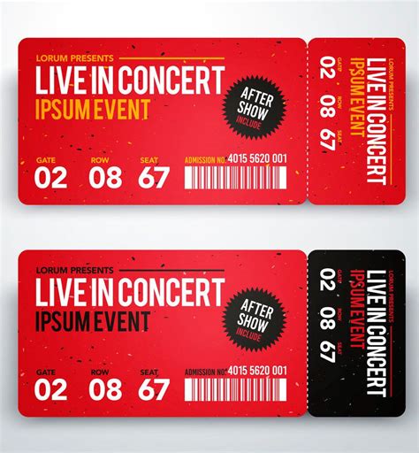 Custom Concert Ticket Template