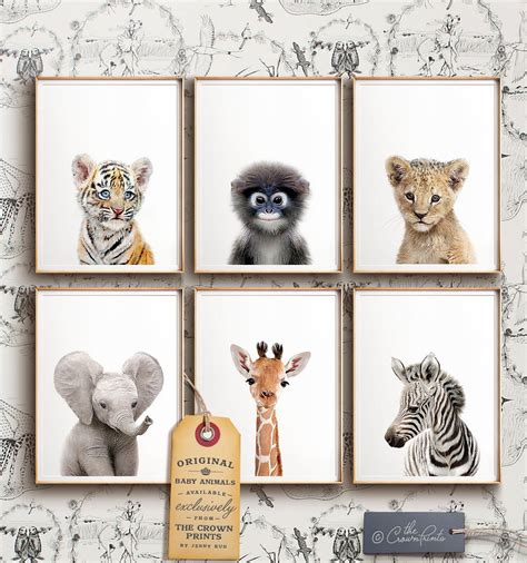 Safari nursery decor, PRINTABLE art, Safari animal prints, Nursery wall art Jungle animals ...