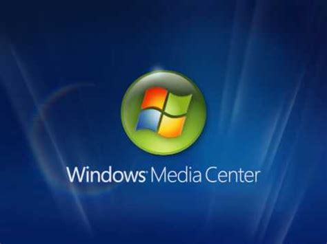 Windows Media Center (Startup) - YouTube