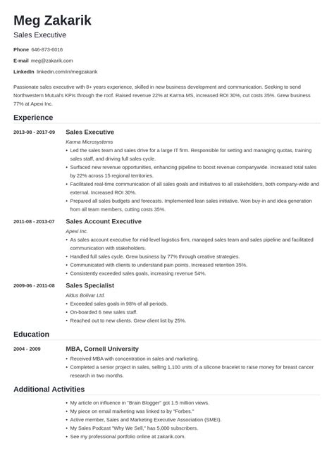 Business Resume Template with Examples, Skills, & Tips