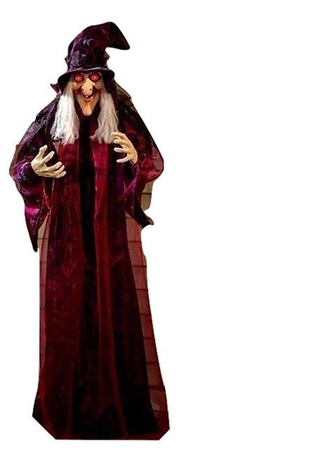 Buy 71" Life Size Hanging Animated Talking Witch Halloween Haunted House Prop Decor Online at ...