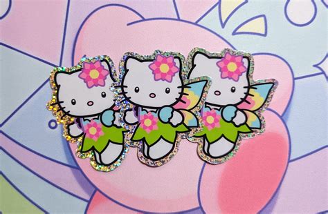 Hello Kitty Fairy Glitter Sticker – Starlight Glitter Notes