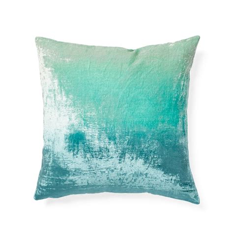 Turquoise Ombre Velvet Pillow | Velvet pillows, Pillows, Blue ombre pillow