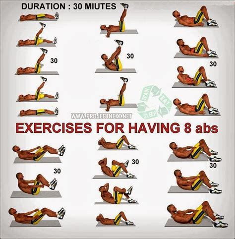 Exercises for having 8 pack abs! ~ Fitness inspiration