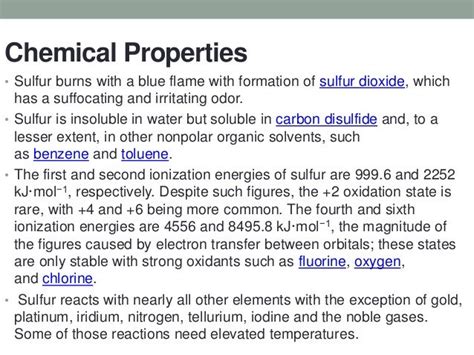 Element Sulfur