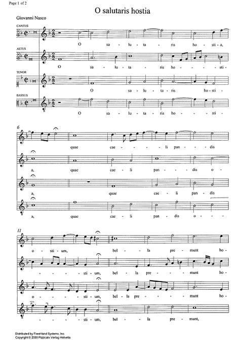 Buy "O salutaris hostia - Score" Sheet Music for SATB Choir