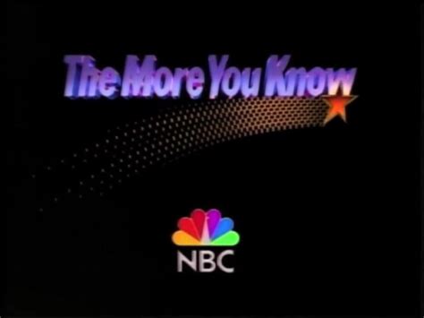 NBC "The More You Know" Logo (1989) | The more you know, Nbc, Movie posters