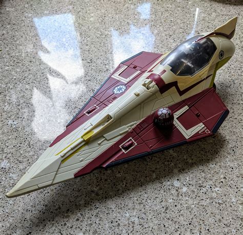 Delta-7 Jedi Starfighter! My favorite Starship. Found this for a buck at a yard sale... Possibly ...