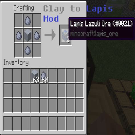 Lapis Lazuli Ore from Clay - Mods - Minecraft