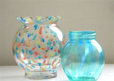 homework: a creative blog: Etceteras: painted glass vase