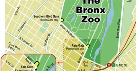 Bronx zoo map