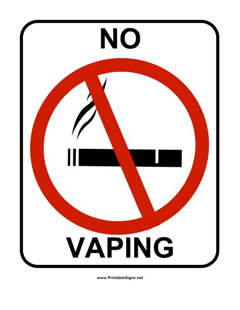 No Vaping Sign Template Download Printable PDF | Templateroller