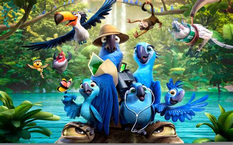 Rio 2 Cartoon, Rio 2 Parrots Cartoon Wallpaper, #24680