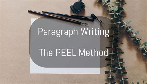 Paragraph Structure: The PEEL Method | ESL FLUENCY