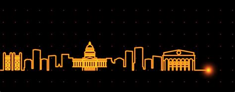 Sacramento california city skyline silhouette Vector Image