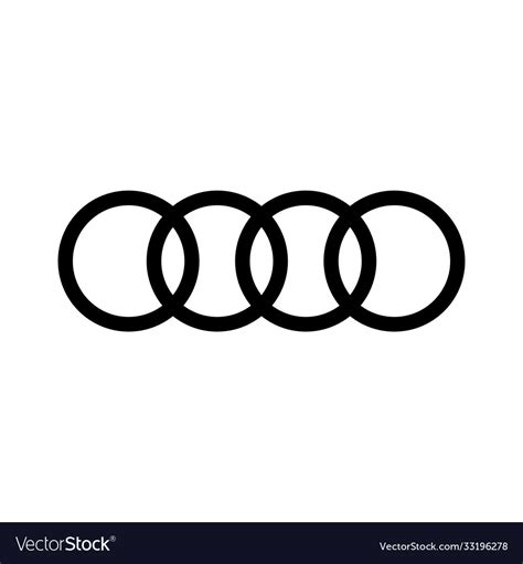 Audi symbol Royalty Free Vector Image - VectorStock