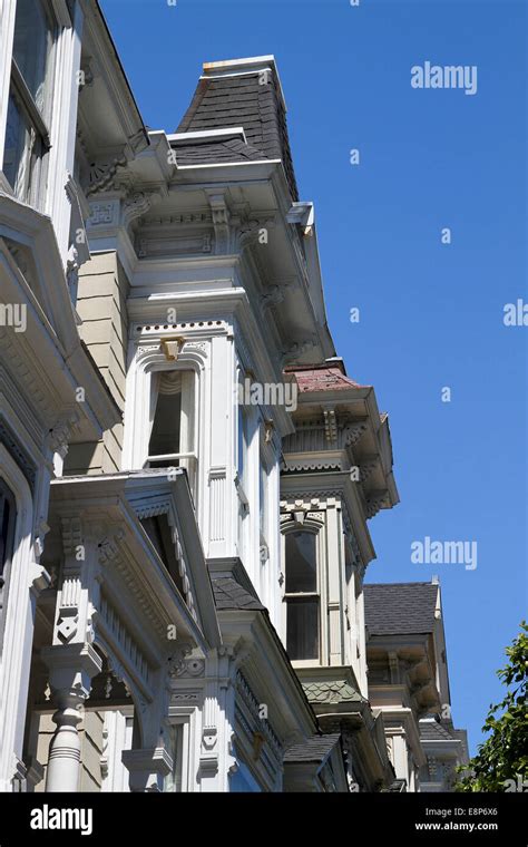 Victorian architecture, Lower Pacific Heights, San Francisco Stock ...