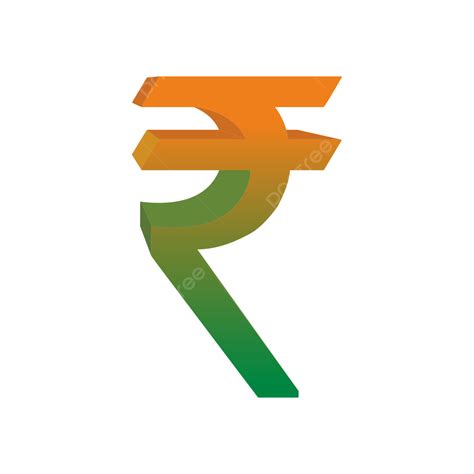 Indian Rupee Symbol Vector, Rupee Symbol Image, 3d Indian Rupee Symbol ...