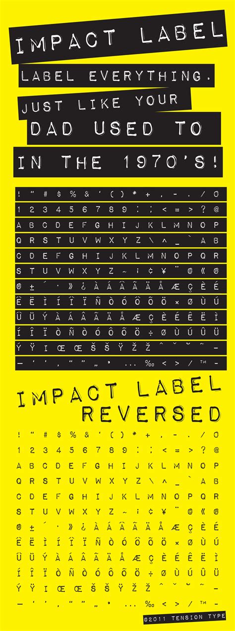 Impact Label Font | dafont.com