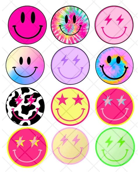 Smiley Face Cardstock Cutouts for Freshies - Etsy