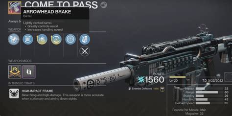 Destiny 2: Come to Pass God Roll Guide | The Nerd Stash