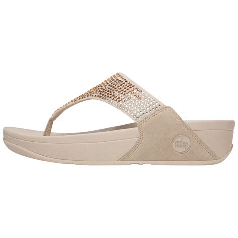 Fitflop Flare Flatform Embellished Sandals in Beige | Lyst