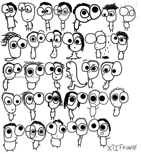 Cartoon Characters Faces