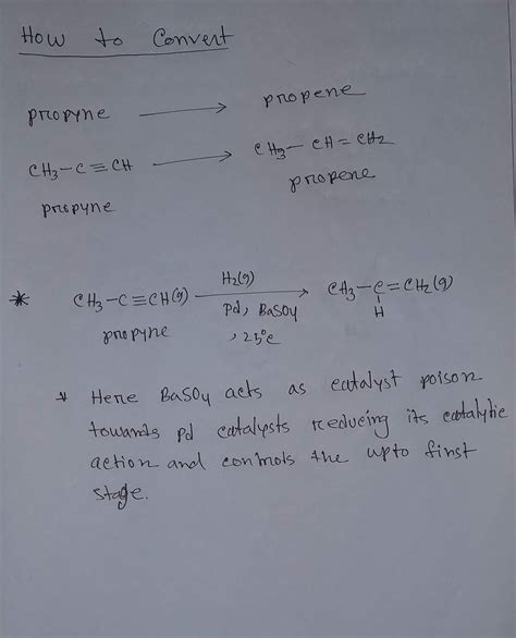 How to Convert propene to propyne and propyne to propene conversion