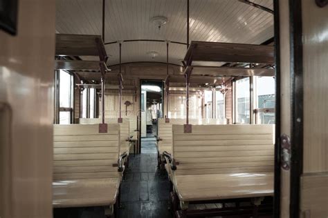 Vintage train interior editorial stock photo. Image of historical ...