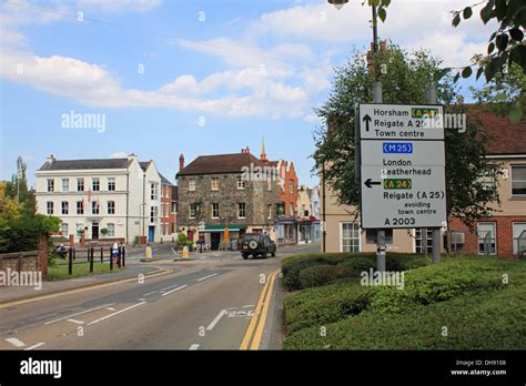 Town of Dorking Surrey England UK Stock Photo - Alamy