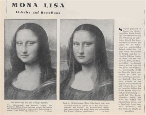 Mona Lisa Smiles on Demand (April Fool, 1935)