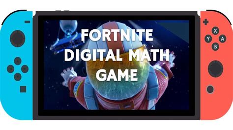 Fortnite Themed Math Game | Math games, Math journal, Math