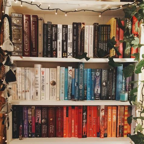 Colour My World | Bookshelf aesthetic, Bookshelf inspiration, Aesthetic bookshelf