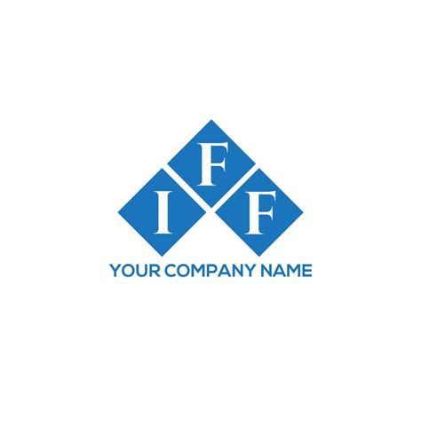 IFF letter logo design on WHITE background. IFF creative initials ...