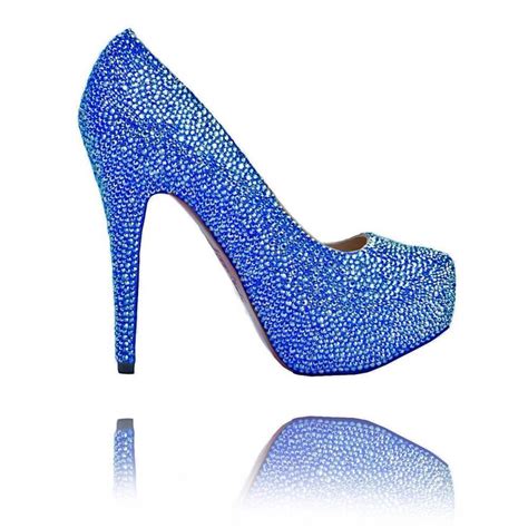 Pin by Marianne Mills on 1 new uploads | Electric blue shoes, Crystal shoes, Blue shoes