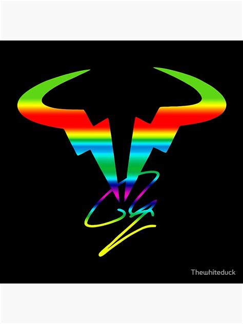 "rafael nadal logo" Poster for Sale by Thewhiteduck | Redbubble