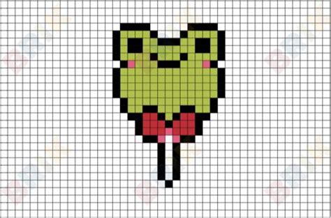 Frog Pixel Art | Pixel art, Easy pixel art, Pixel art pattern