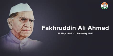 We pay tribute to former President of India, Fakhruddin Ali Ahmed on ...